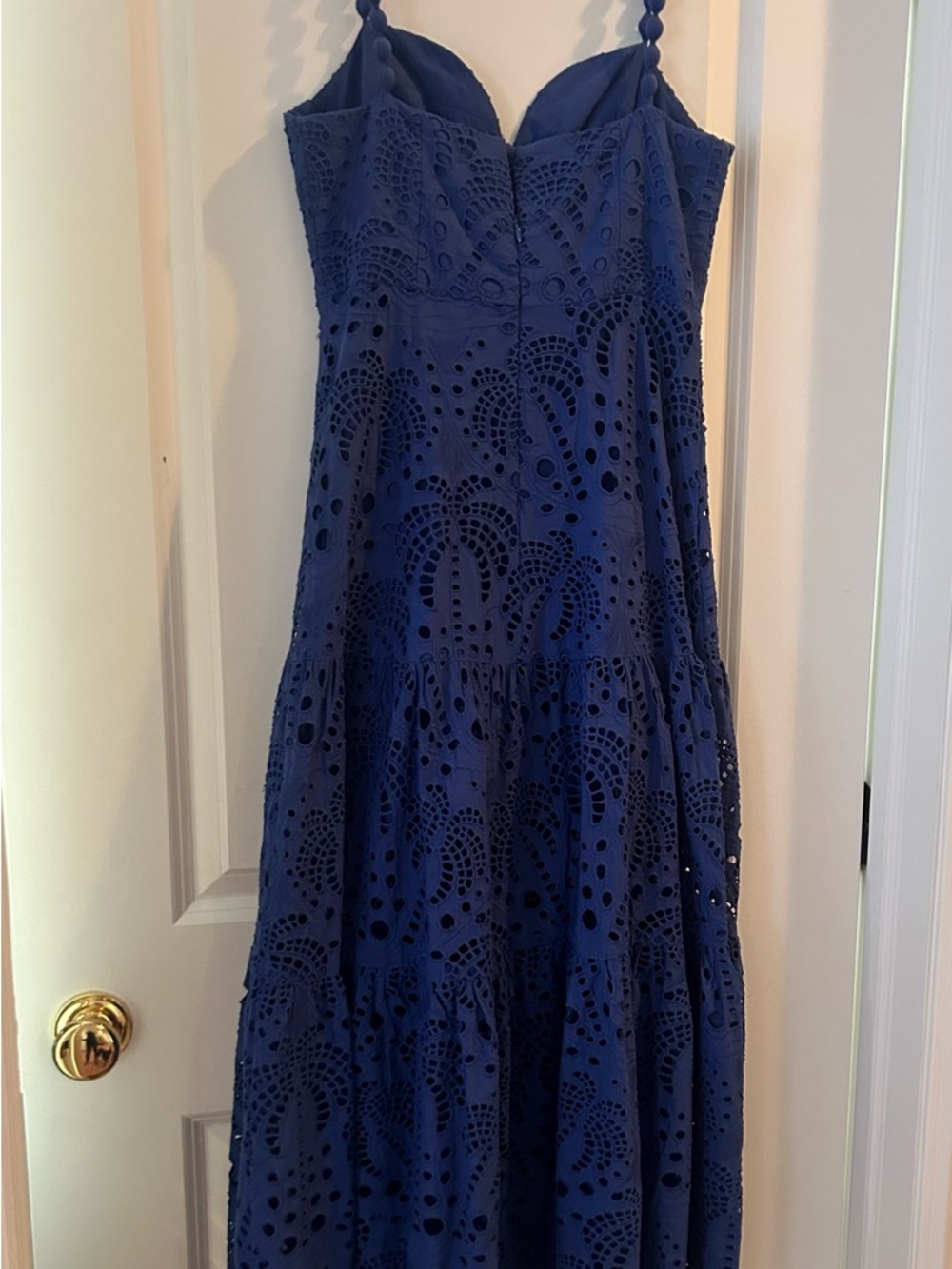 FARM Rio Navy Eyelet Maxi Dress - Picture 2 of 3